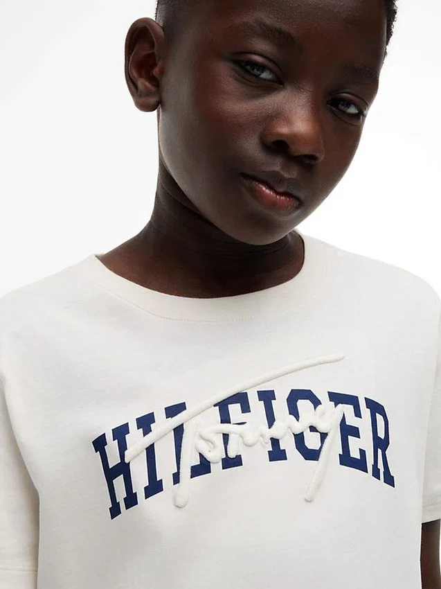 Tricou cu imprimeu Hilfiger pentru copii Tricou cu imprimeu Hilfiger pentru copii