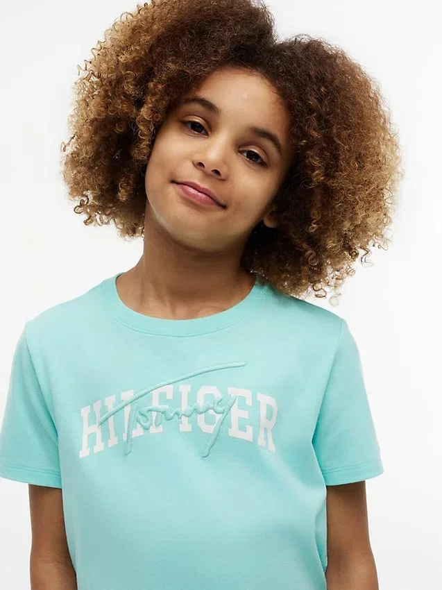 Tricou cu imprimeu Hilfiger pentru copii Tricou cu imprimeu Hilfiger pentru copii