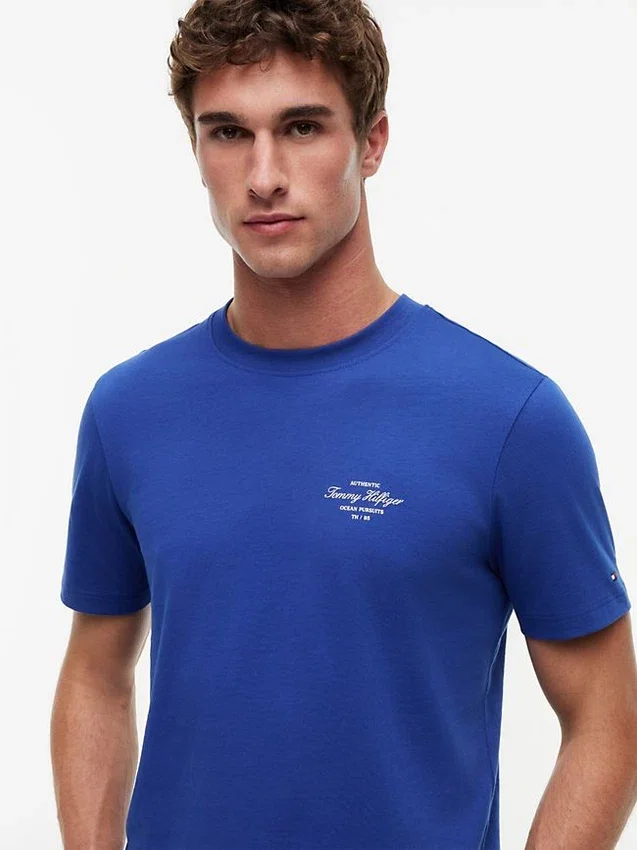 Tricou cu imprimeu nautic pe spate Tricou cu imprimeu nautic pe spate