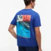Tricou cu imprimeu nautic pe spate Tricou cu imprimeu nautic pe spate