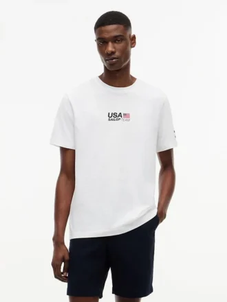 Tricou cu imprimeu Tommy x US SailGP Team