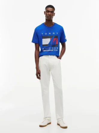 Tricou cu imprimeu Tommy x US SailGP Team