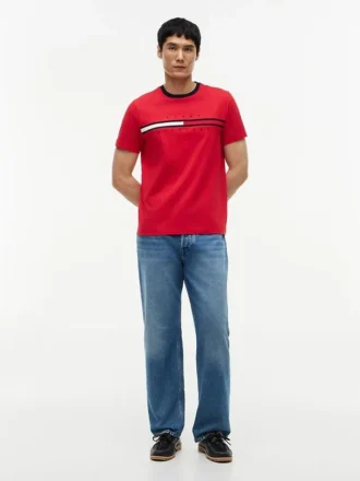 Tricou cu logo brodat