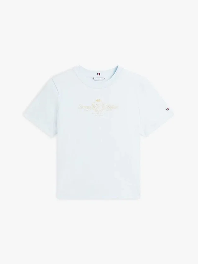 Tricou cu logo Club Crest în nuanțe aurii Tricou cu logo Club Crest în nuanțe aurii