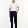 Tricou cu logo cu steag ondulat pe spate Tricou cu logo cu steag ondulat pe spate