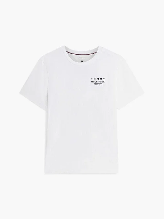 Tricou cu logo cu steag ondulat pe spate Tricou cu logo cu steag ondulat pe spate