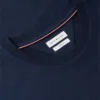 Tricou cu logo cu steag ondulat pe spate Tricou cu logo cu steag ondulat pe spate
