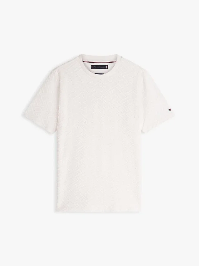 Tricou cu logo cu steaguri pe toată suprafața Tricou cu logo cu steaguri pe toată suprafața
