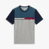 Tricou cu logo, dungi și blocuri de culoare Tricou cu logo, dungi și blocuri de culoare