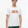 Tricou cu logo floral tropical Tricou cu logo floral tropical
