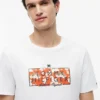 Tricou cu logo floral tropical Tricou cu logo floral tropical