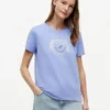 Tricou cu logo frunză de laur laminat Tricou cu logo frunză de laur laminat