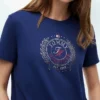Tricou cu logo frunză de laur laminat Tricou cu logo frunză de laur laminat