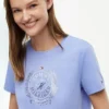 Tricou cu logo frunză de laur laminat Tricou cu logo frunză de laur laminat
