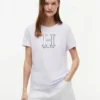 Tricou cu logo H floral