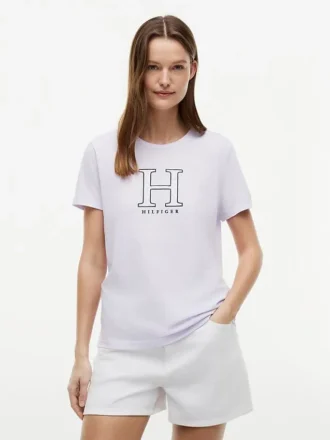 Tricou cu logo H floral