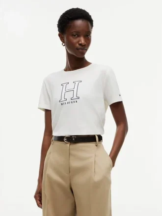 Tricou cu logo H floral