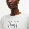 Tricou cu logo H floral