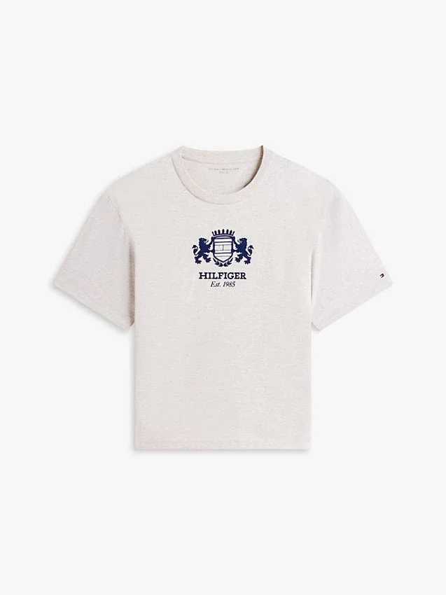Tricou cu logo Hilfiger Crest Tricou cu logo Hilfiger Crest