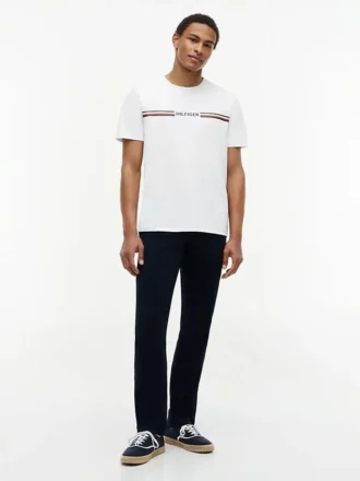 Tricou cu logo Hilfiger Signature Stripe