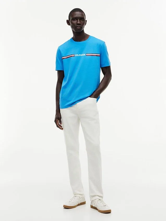 Tricou cu logo Hilfiger Signature Stripe Tricou cu logo Hilfiger Signature Stripe