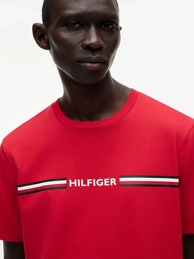 Tricou cu logo Hilfiger Signature Stripe Tricou cu logo Hilfiger Signature Stripe