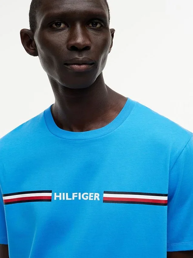Tricou cu logo Hilfiger Signature Stripe Tricou cu logo Hilfiger Signature Stripe