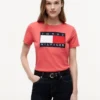 Tricou cu logo mare în formă de steag Tricou cu logo mare în formă de steag