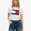 Tricou cu logo mare în formă de steag