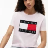 Tricou cu logo mare în formă de steag Tricou cu logo mare în formă de steag