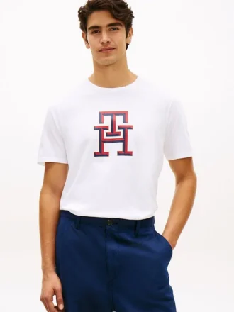 Tricou cu logo monogramă