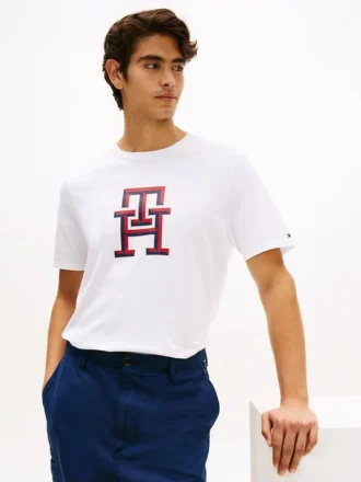 Tricou cu logo monogramă