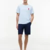 Tricou cu logo monogramă colorblock Tricou cu logo monogramă colorblock