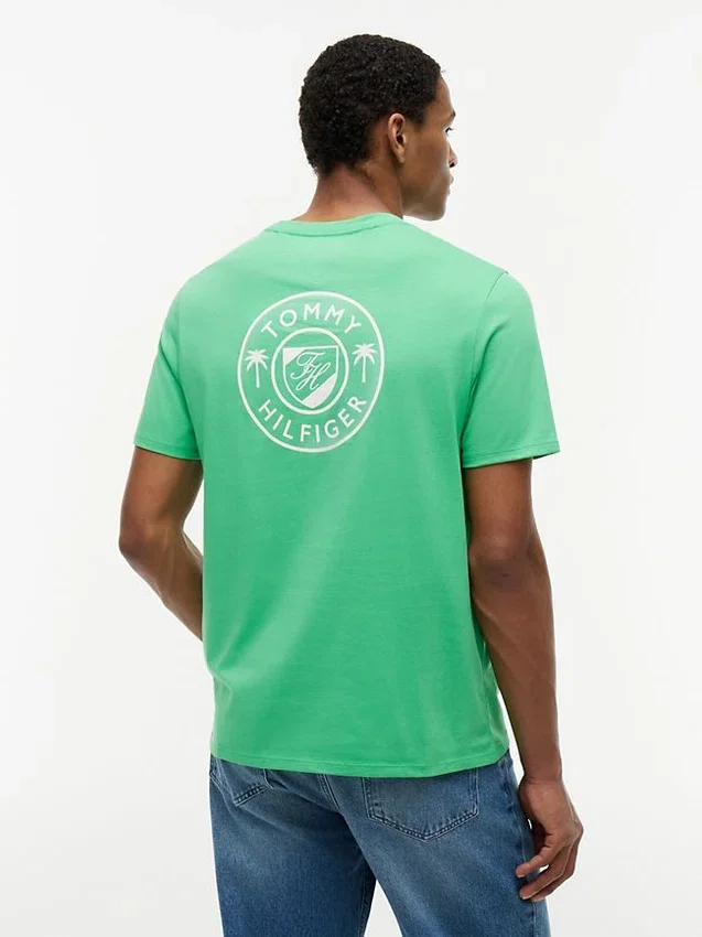 Tricou cu logo palmier Tricou cu logo palmier