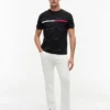 Tricou cu logo Signature Flag Stripe