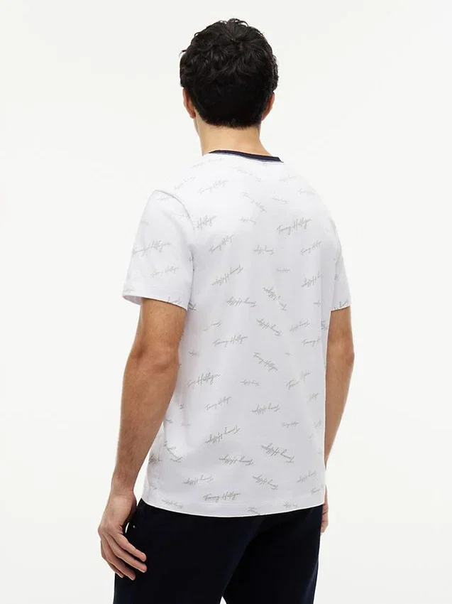 Tricou cu logo Signature Flag Stripe Tricou cu logo Signature Flag Stripe