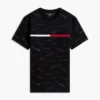 Tricou cu logo Signature Flag Stripe