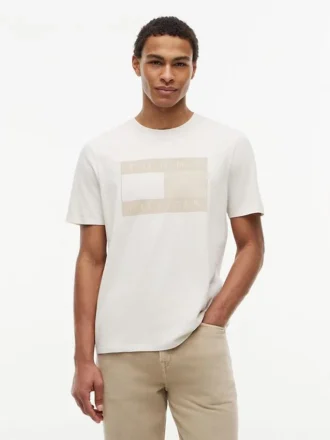 Tricou cu logo steag în nuanțe