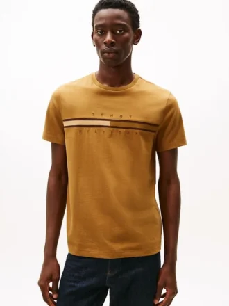 Tricou cu logo steag în nuanțe
