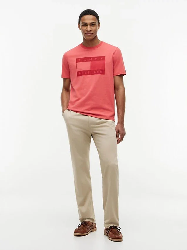 Tricou cu logo steag în nuanțe Tricou cu logo steag în nuanțe