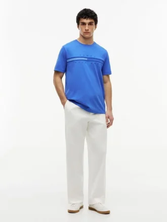 Tricou cu logo steag în nuanțe