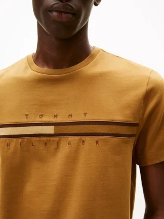 Tricou cu logo steag în nuanțe