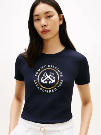 Tricou cu logo TH Anchor