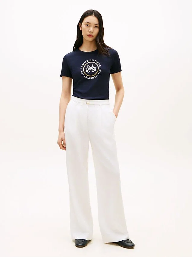 Tricou cu logo TH Anchor Tricou cu logo TH Anchor