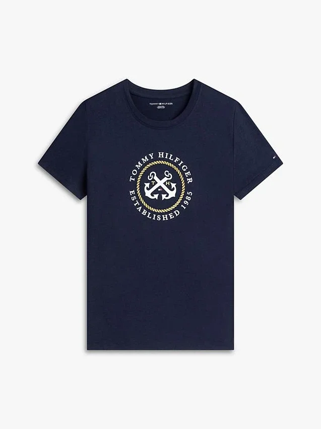 Tricou cu logo TH Anchor Tricou cu logo TH Anchor