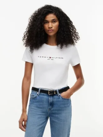 Tricou cu logo Tommy brodat