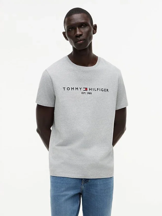 Tricou cu logo Tommy brodat Tricou cu logo Tommy brodat
