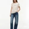 Tricou cu logo Tommy brodat Tricou cu logo Tommy brodat