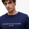 Tricou cu logo Tommy brodat Tricou cu logo Tommy brodat