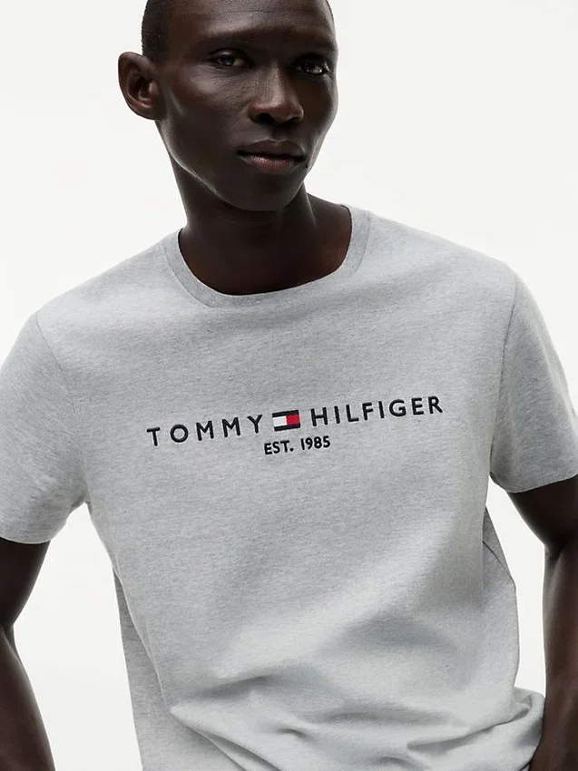 Tricou cu logo Tommy brodat Tricou cu logo Tommy brodat